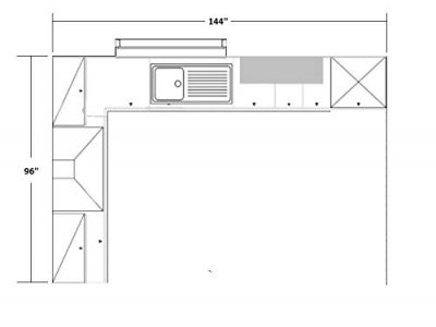 Modular Kitchen price case study drawing