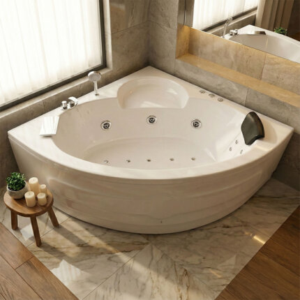 Leo Jacuzzi Bathtub 4.5 ft Corner