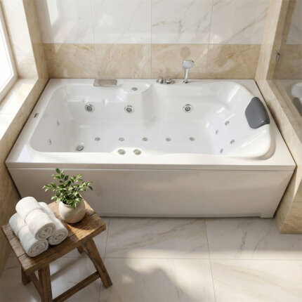 Elegant freestanding jacuzzi bathtub 6 ft x 3 ft