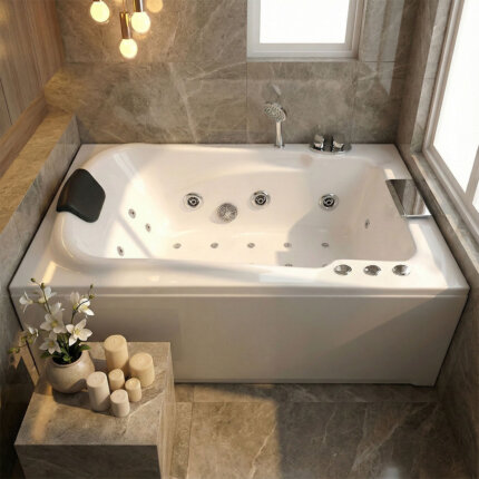 Bonn Freestanding Jacuzzi Bathtub 4 ft x 2.5 ft