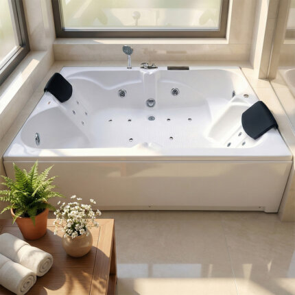 Amazon freestanding jacuzzi bathtub 6 ft x 4 ft